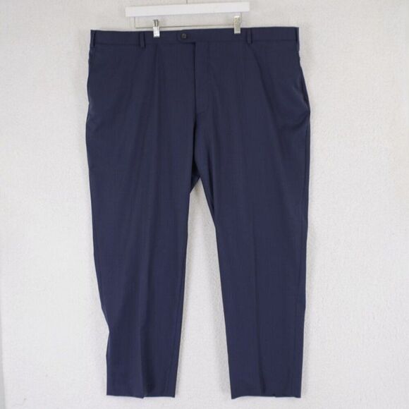 Joseph Abboud Joe 48/31 Blue Wool Flat Front High Rise Dress Pants Not Lined‎ - Picture 1 of 8
